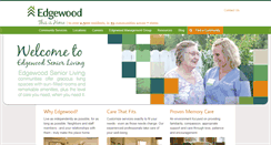 Desktop Screenshot of edgewoodseniorliving.com