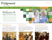 Tablet Screenshot of edgewoodseniorliving.com